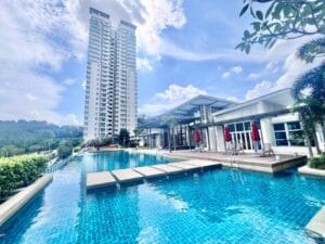 Partially furnished 3 plus 1 bedroom condo at Saville The Park Bangsar